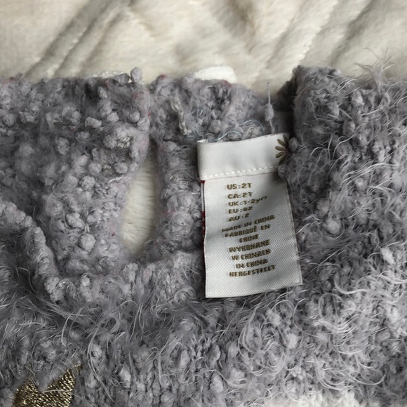 2t swan tj maxx sweater gray white top toddler - Picture 3 of 5